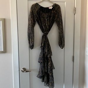 Snake print dress